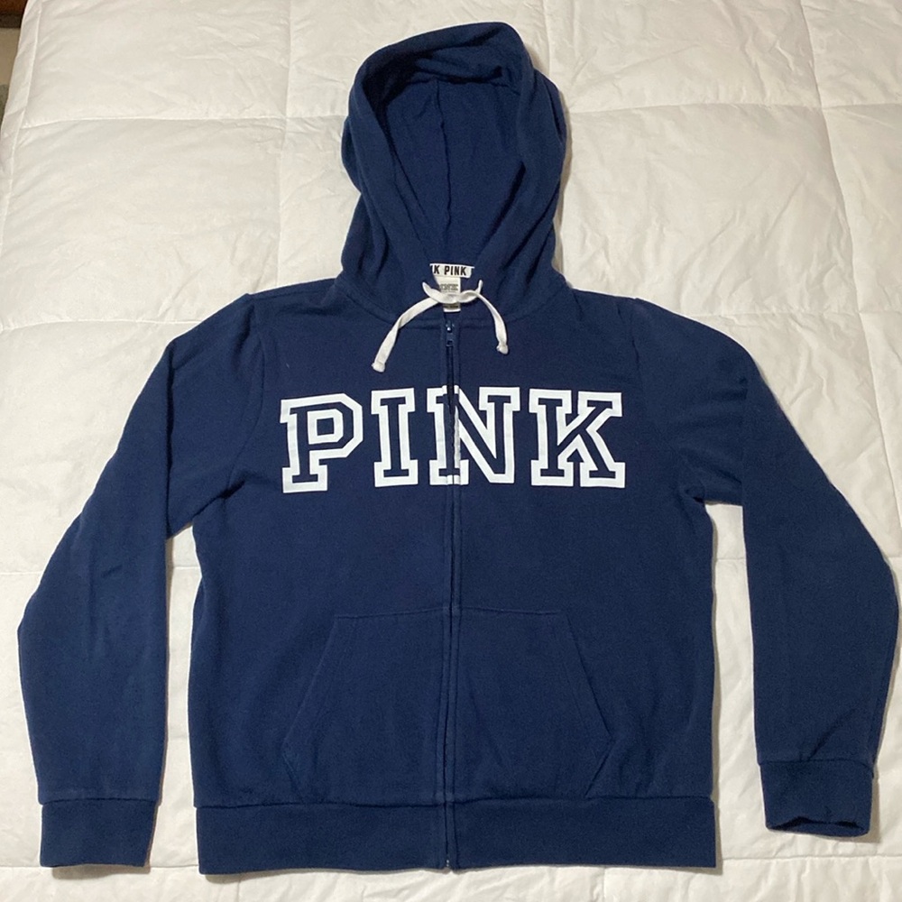 Victoria’s Secret PINK Logo Zip Up Hoodie